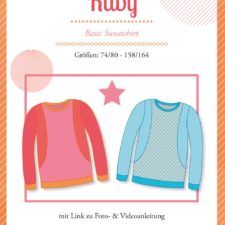 Farbenmix Ruby, patroon voor een basis sweatshirt