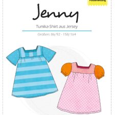 Farbenmix Jenny, een patroon voor een blouse in jersey, tricot of summersweat