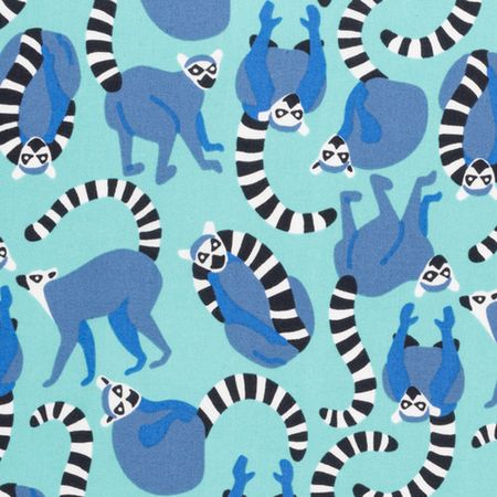 Wildlife Treasures by The Tiny Garden - bright Lemurs