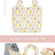 Minikrea 109 ‘No Plastic’ Shopping Bag – Naaipatroon