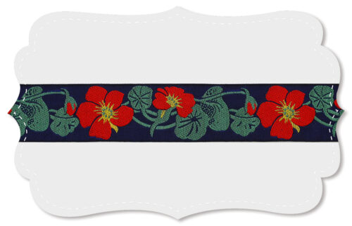 Sierbandje Kapuzinerkresse blauw - per 100 cm - Afbeelding 2