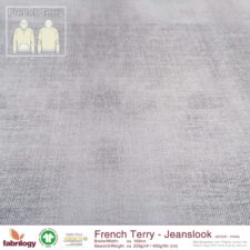 Fabrilogy Jeanslook (French Terry) - GOTS - Himmelblau