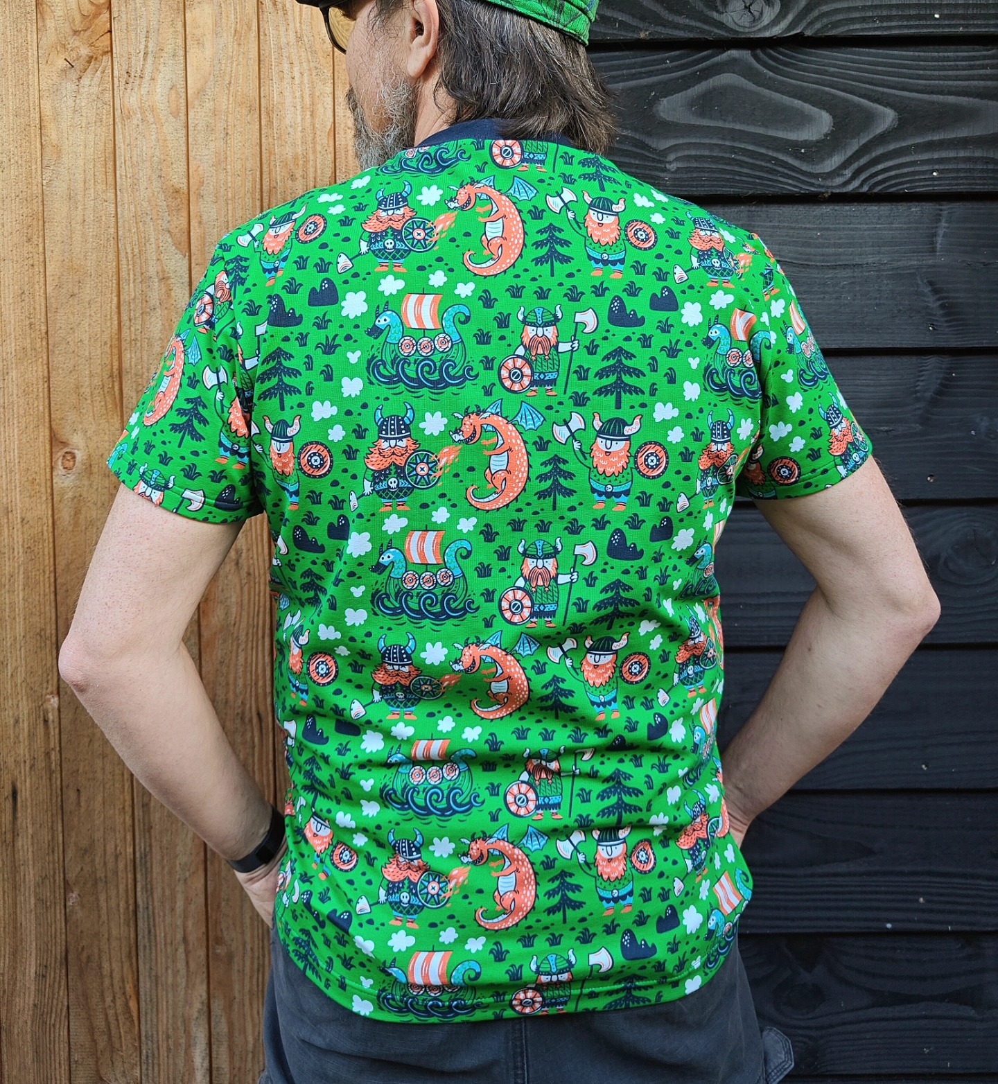 Hazeltjes organic jersey, Vikings Green, Vikingen Groen - Afbeelding 11