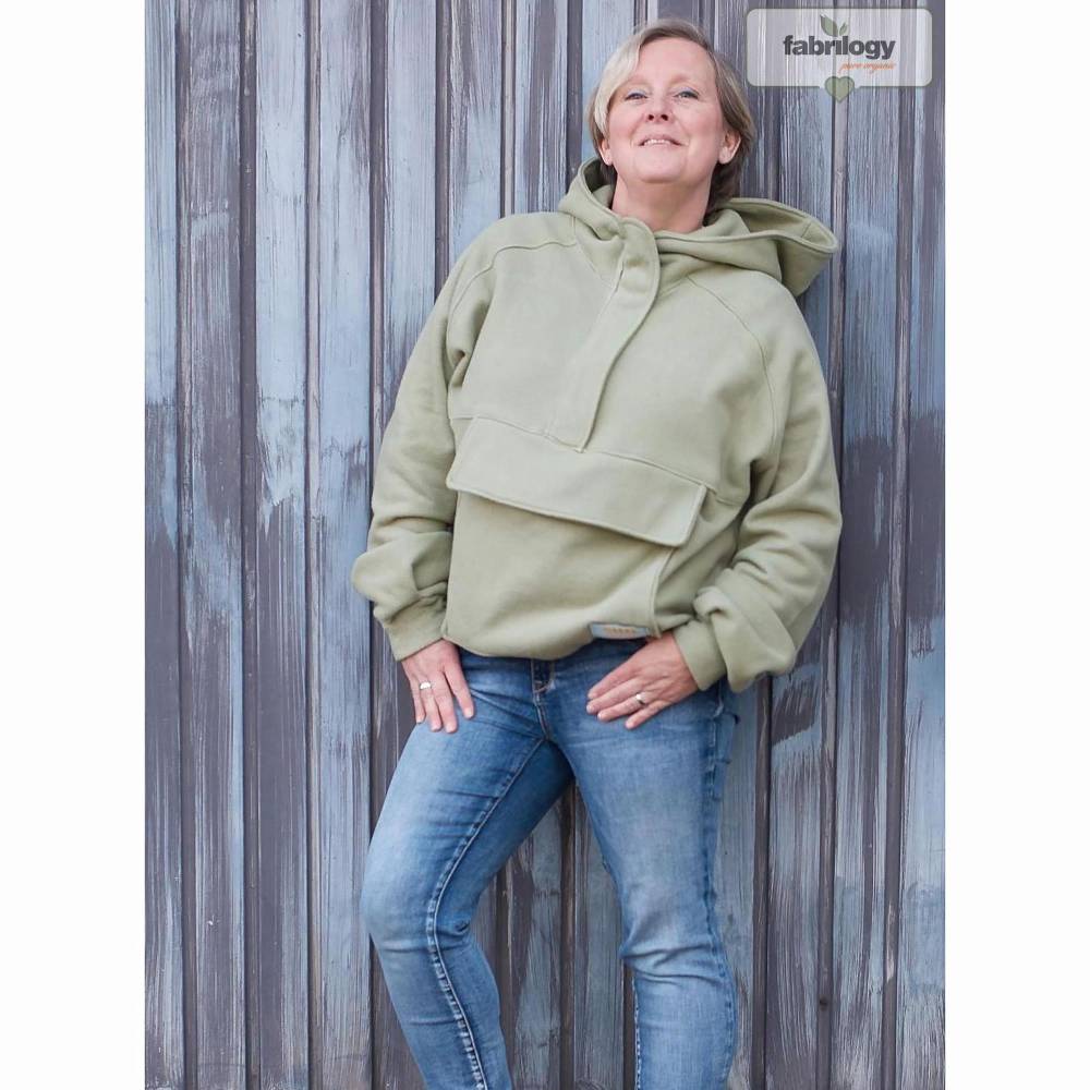 Fabrilogy Fleece Uni Sage 1350-795 (80 cm) - Afbeelding 4