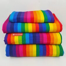 Hazeltjes Retro Rainbow Stripes,  organic jersey - Afbeelding 2