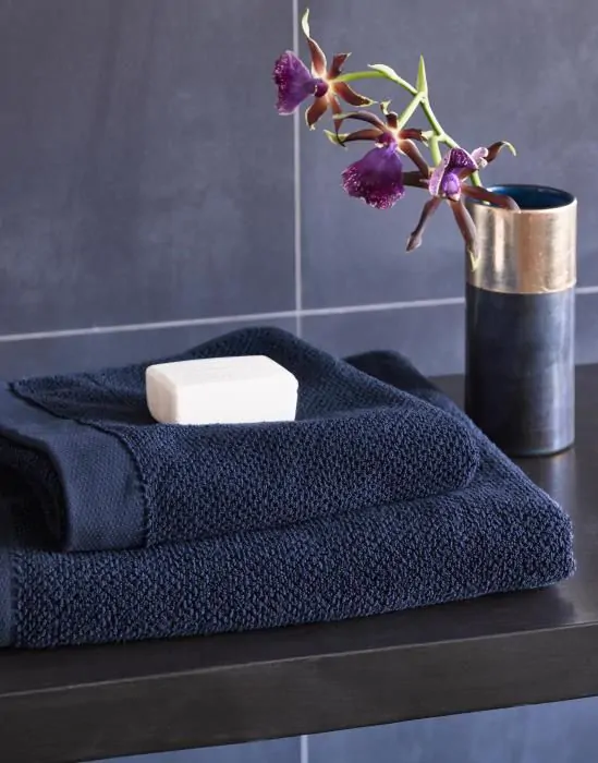 ESSENZA  Connect  guest towel blue 30 x 50 cm - Afbeelding 3