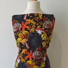 Hazeltjes Crow Black  organic summersweat (150cm) - Afbeelding 4