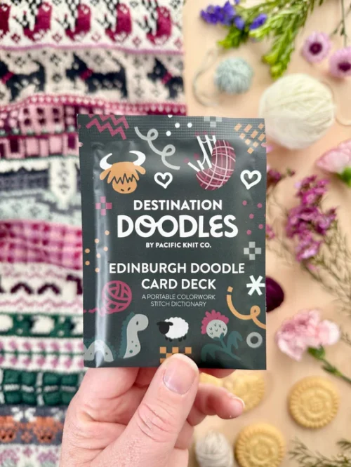 Pacific Knit Co.  Doodle Card Deck - Edinburgh (foil pack)