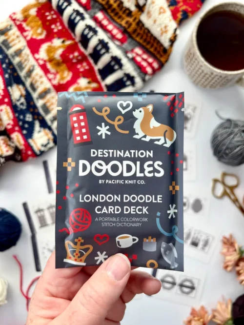 Pacific Knit Co.  Doodle Card Deck - London Destination (foil pack), verwachte levering december 2025