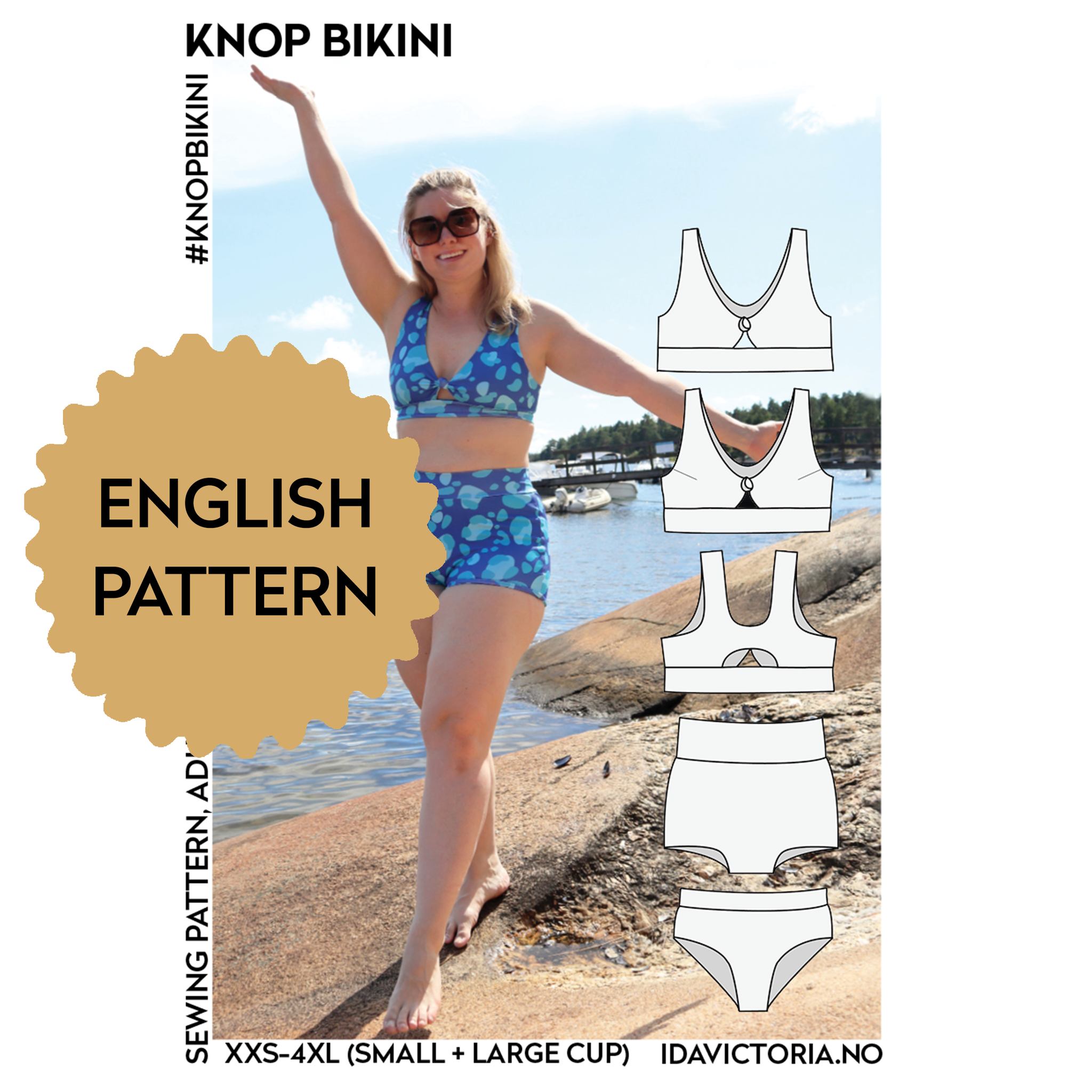 Ida victoria, PRE-ORDER! Sewing pattern: Knop Bikini (adult)