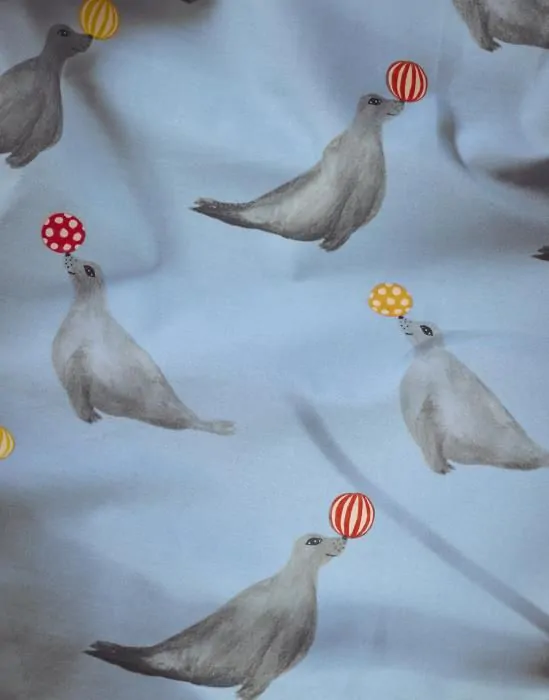 ESSENZA Seal the deal Fun blue Dekbedovertrekset 140 x 220 cm - Afbeelding 2