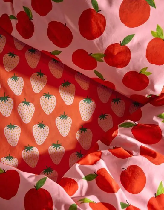 ESSENZA & CO Vitamin Boost Roze Dekbedovertrekset (inclusief kussenslopen) 200 x 220 cm - Afbeelding 2