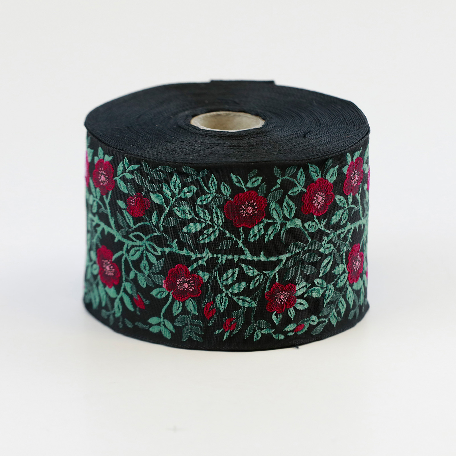 Sierbandje Heckenrose  Hondsroos zwart-magenta - per 100 cm
