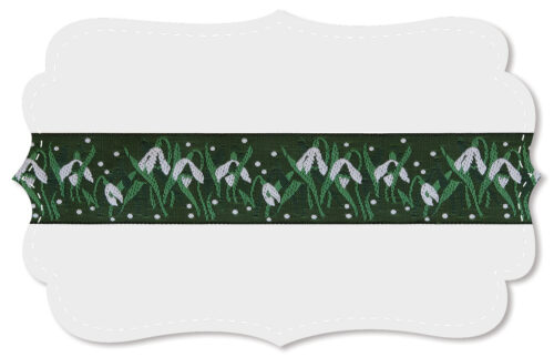 Sierbandje Schneeglöckchen Sneeuwklokje donkergroen  - per 100 cm - Afbeelding 2