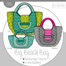 Ki-ba-doo Naaipatroon Big Beach Bag - Strandtasche