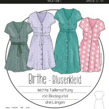 Ki-ba-doo Naaipatroon Blousejurk  Birthe | Maat 32-54