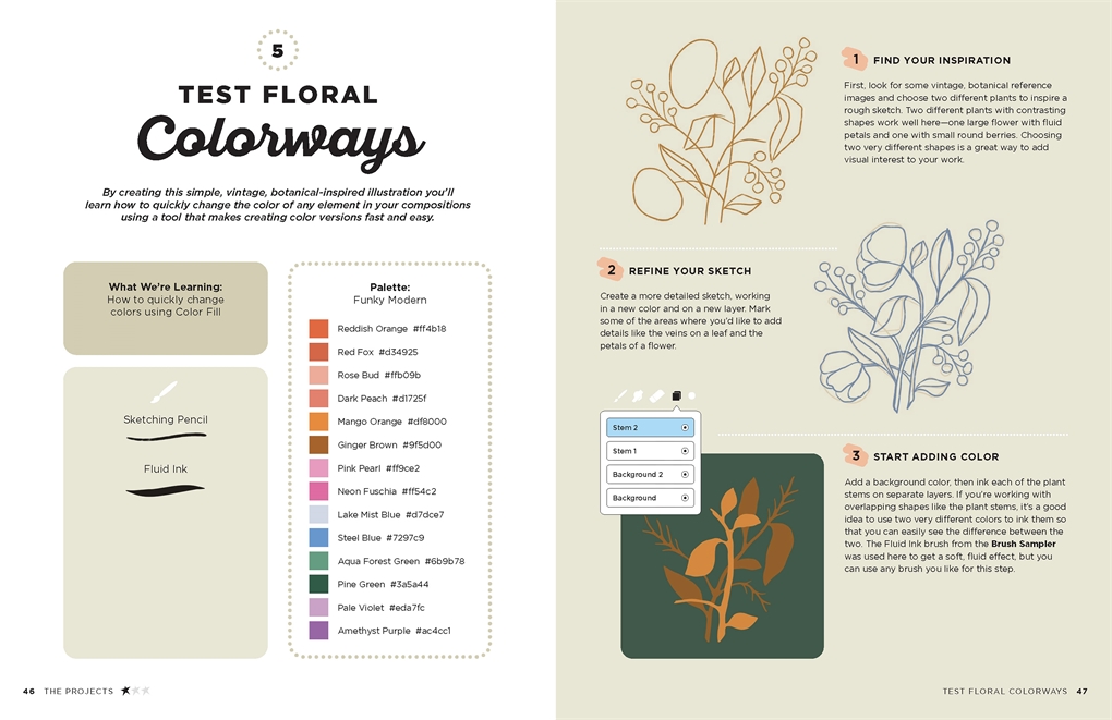 Boek Get Started with Procreate: The 10-Step Guide to Drawing on Your Ipad - Liz Kohler Brown - Afbeelding 5