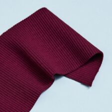 Mind the Maker Organic Ribbing Fuchsia, boordtricot