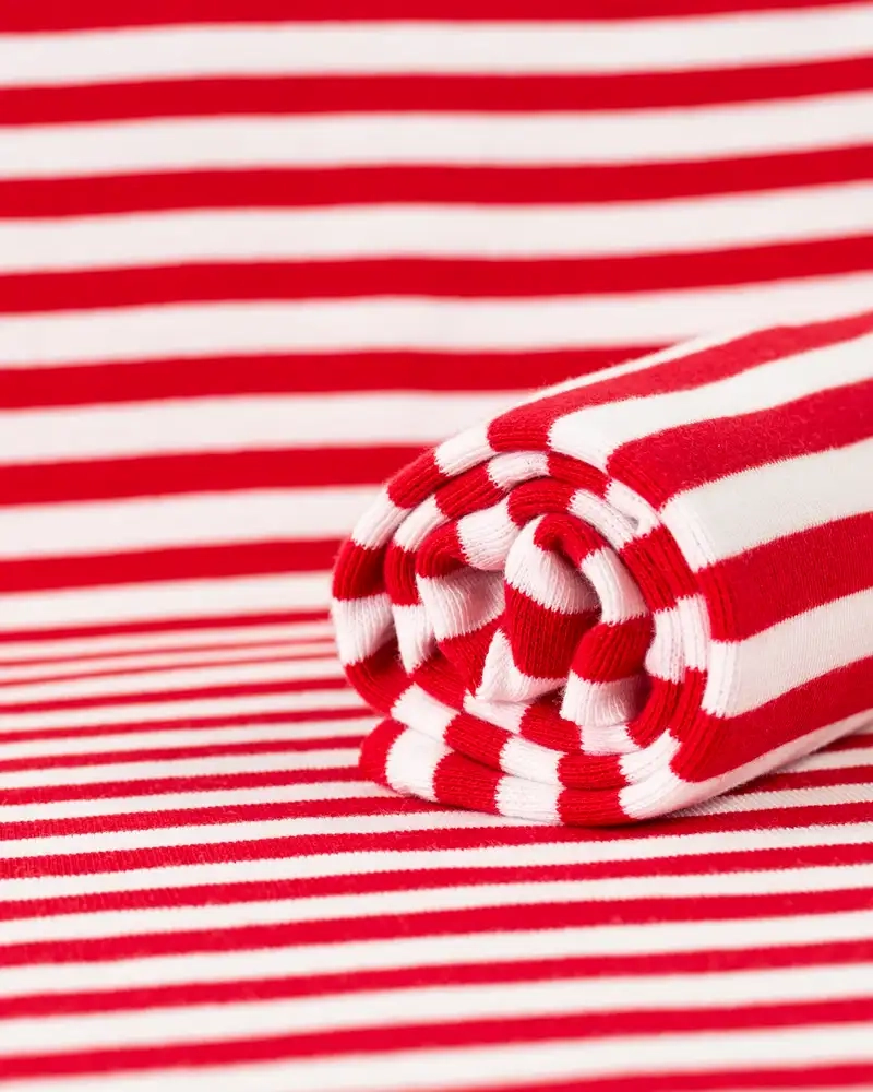 PaaPii Organic ribbing, red - white