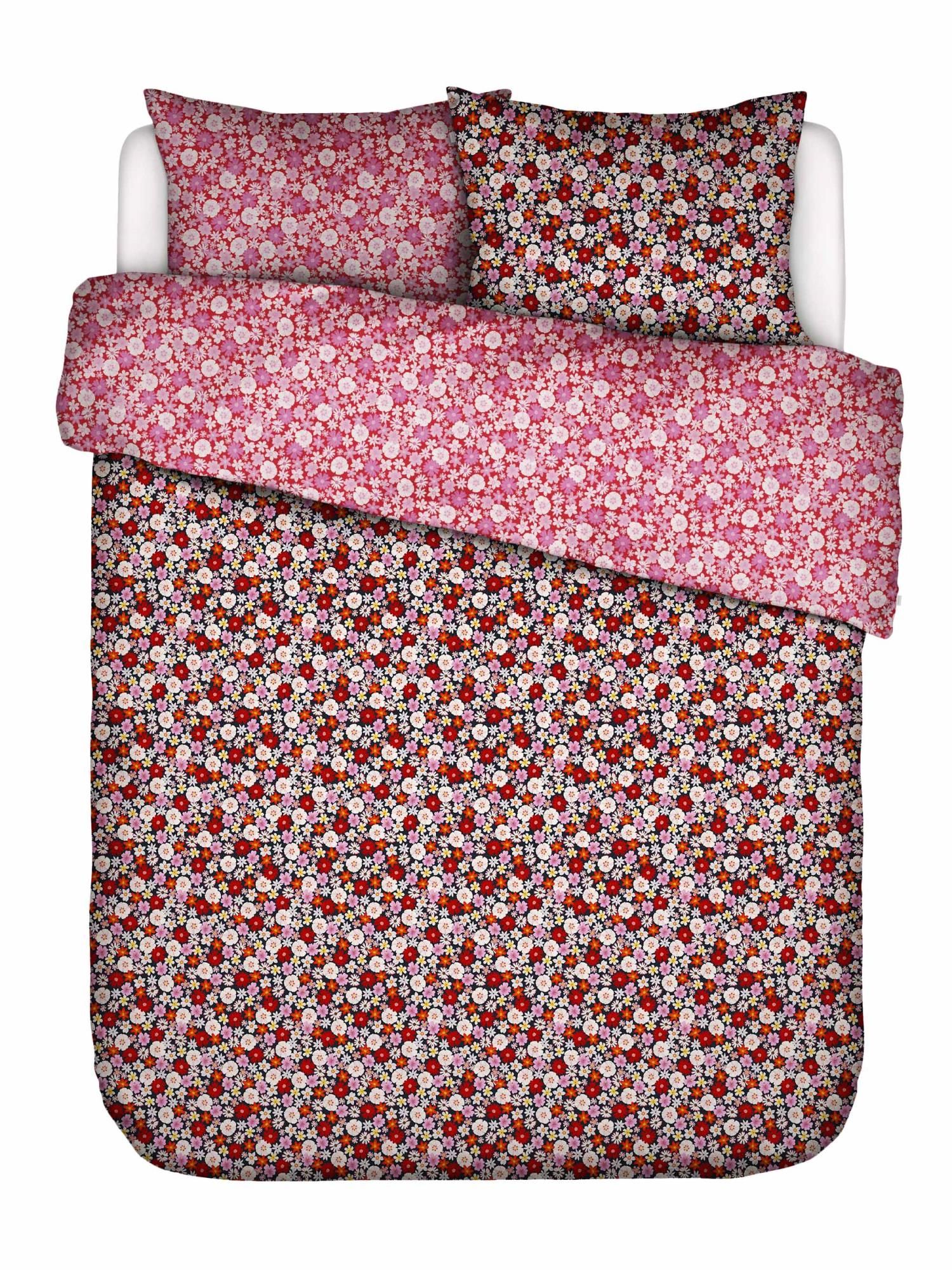Essenza & Co Mellow Millesfleurs Dekbedovertrek Black (inclusief 2 kussenslopen) 200 x 220 cm