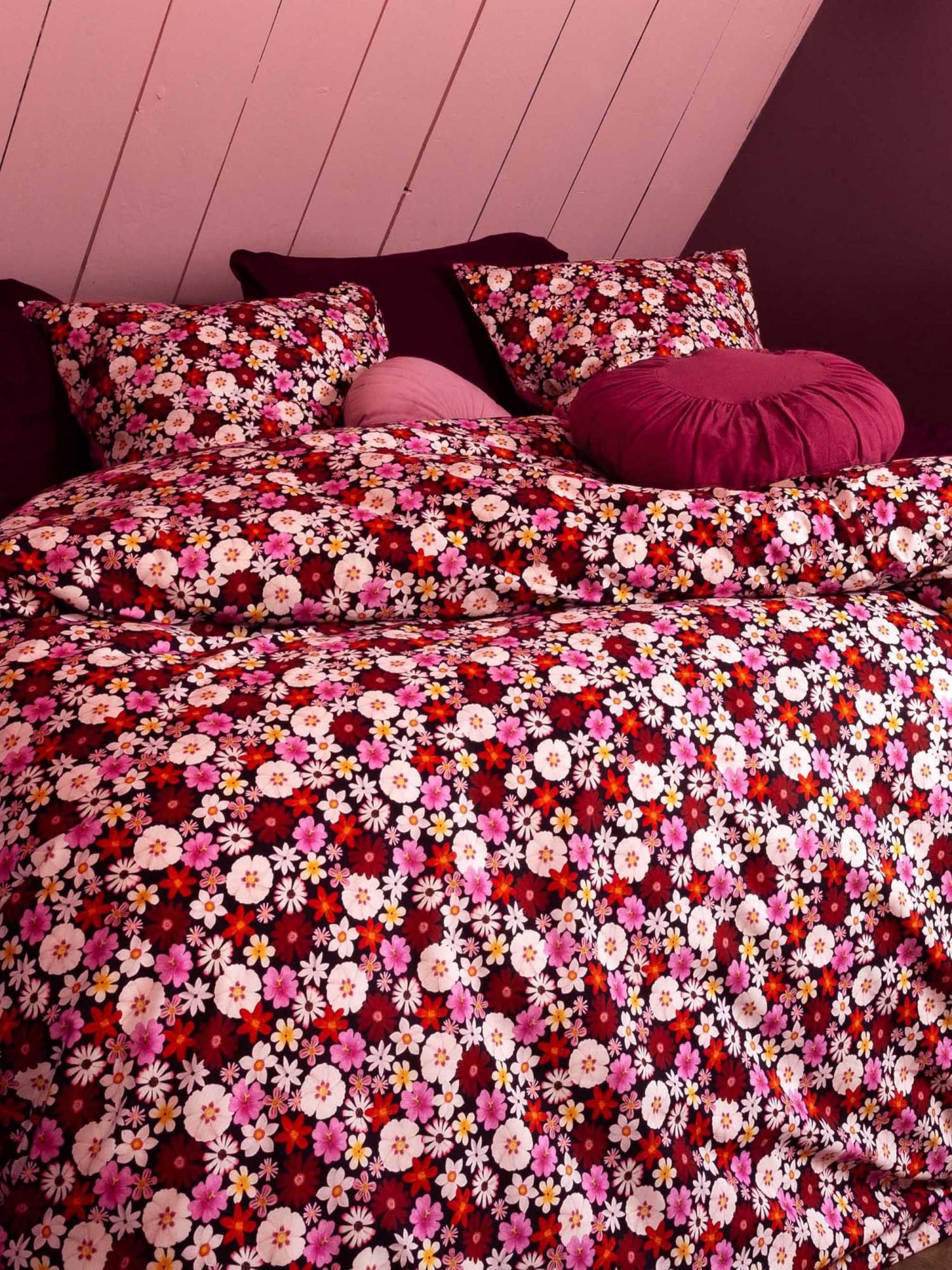 Essenza & Co Mellow Millesfleurs Dekbedovertrek Black (inclusief 2 kussenslopen) 200 x 220 cm - Afbeelding 3