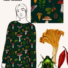 Mieli FOREST TREASURES dark green | organic jersey - Afbeelding 6