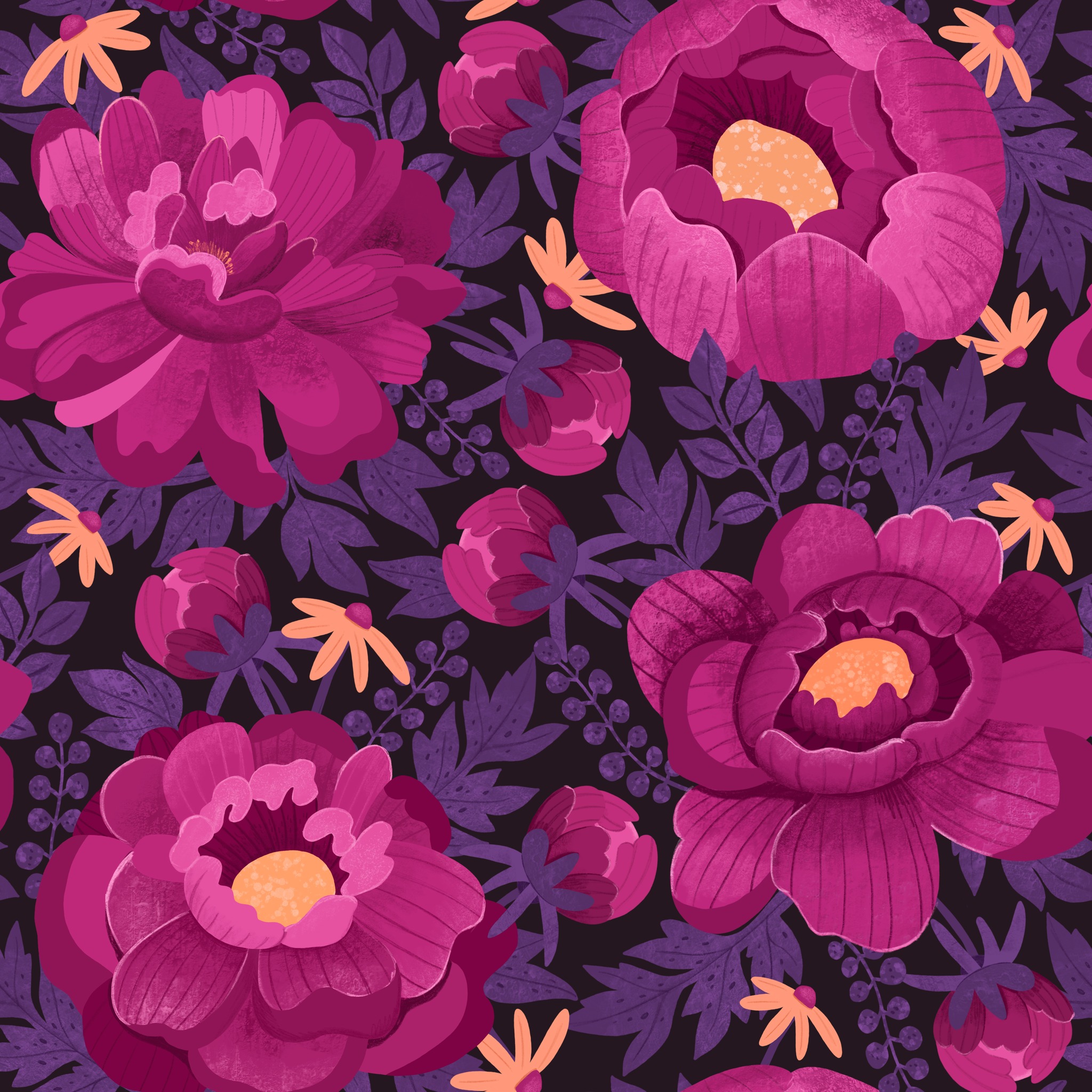 Hazeltjes Pink Peonies organic jersey