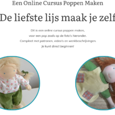 Toveren met Naald en Draad - Cursus Poppen maken:  De liefste lijs maak je zelf