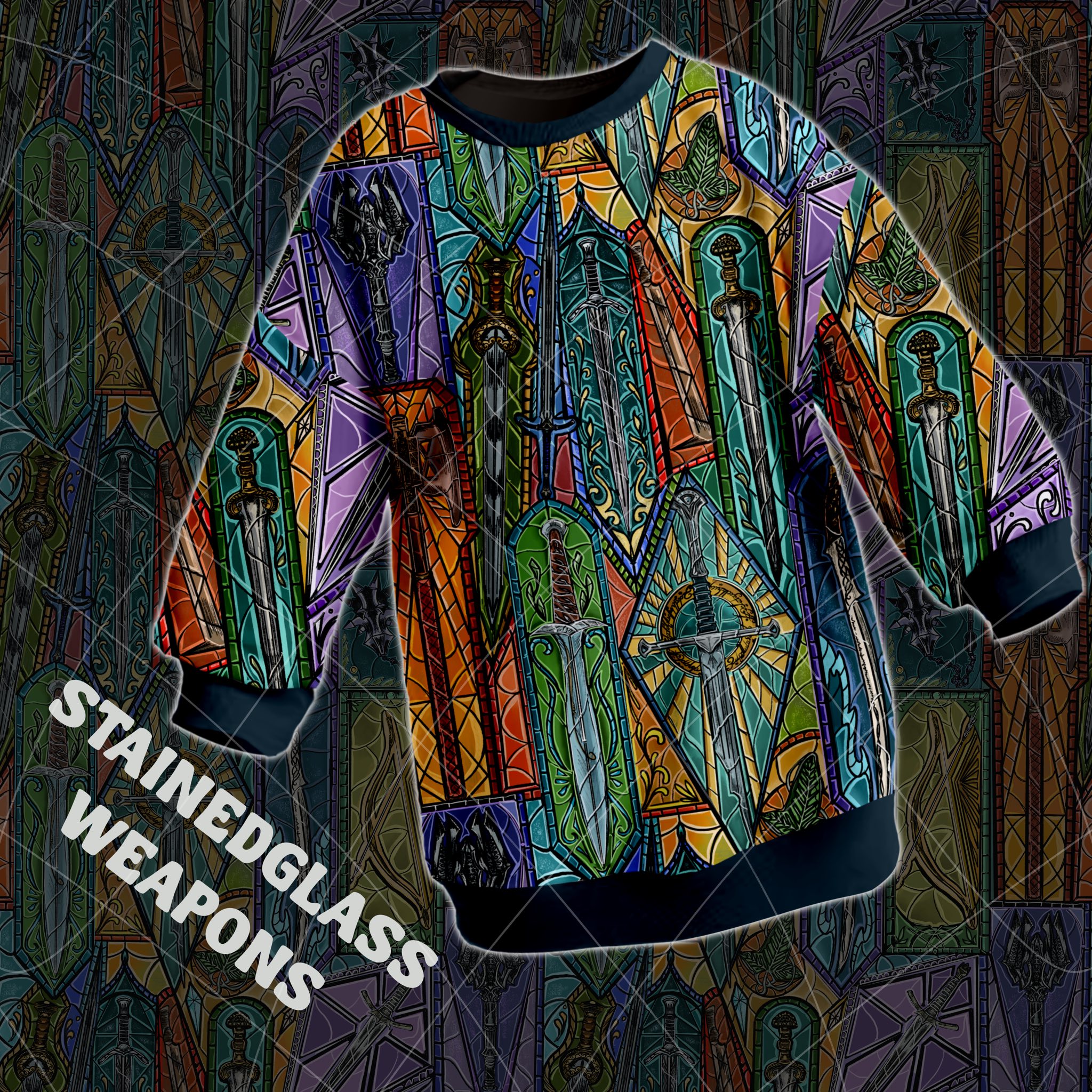 Hazeltjes LOTR Weapons Jersey orange - Afbeelding 2