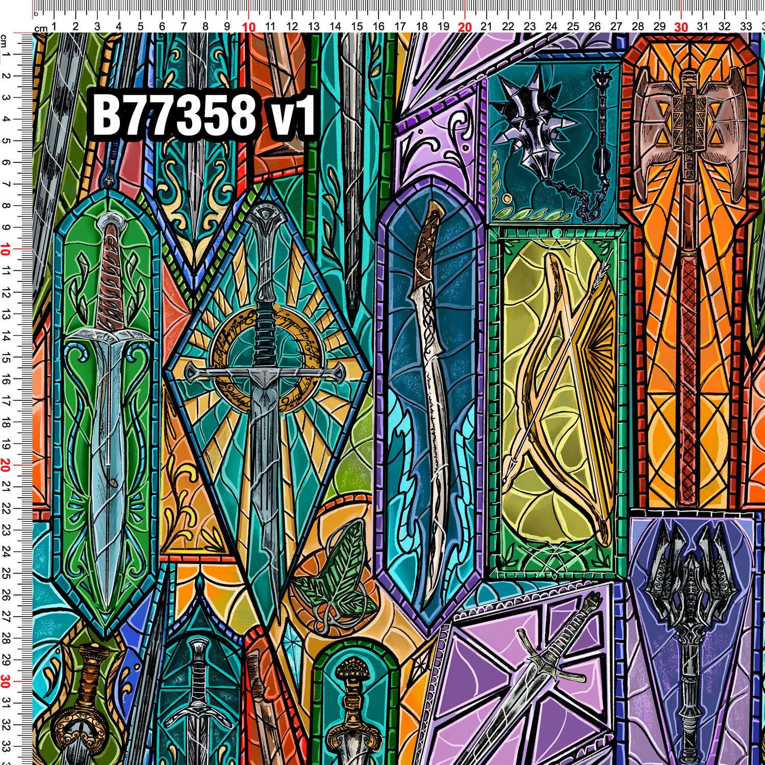 Hazeltjes LOTR Weapons Jersey orange - Afbeelding 3