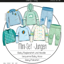 Ki-ba-doo Naaipatroon Mini Set Baby Boy | maat 50 - 80