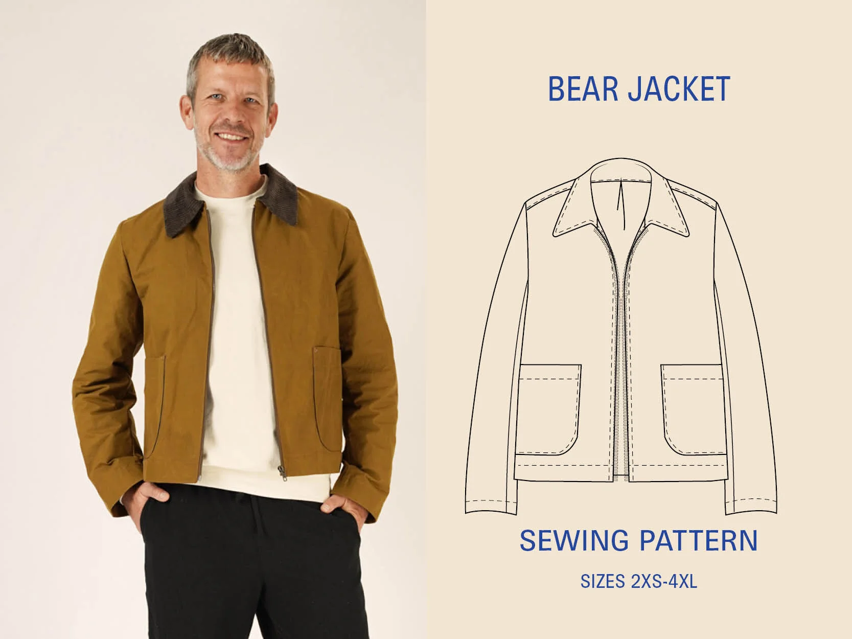 Wardrobe By Me Naaipatroon Bear jacket Jas | 2XS-4XL , verwachte levering juni 2026
