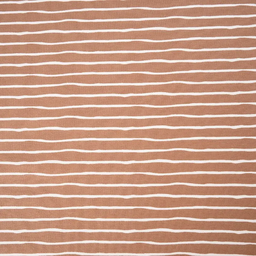 Stoffonkel Biojersey Good vibes taupe