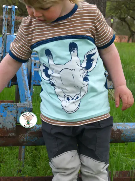 Stoffonkel Biojersey Good vibes taupe - Afbeelding 4