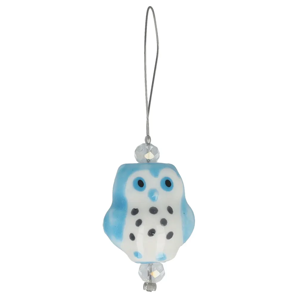 KnitPro Zooni stekenmarkeerders in mesh pouch Blauwe uil - 1x10st