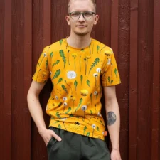 PaaPii x Finsket Dandelions Amber jersey, ochre - Afbeelding 3