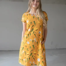 PaaPii x Finsket Dandelions Amber jersey, ochre - Afbeelding 2