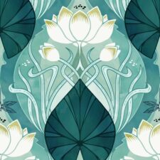 Hazeltjes Nouveau Waterlily,  organic jersey