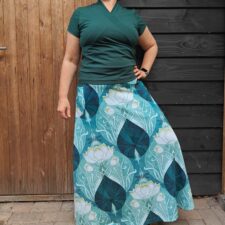 Hazeltjes Nouveau Waterlily, organic jersey - Afbeelding 5
