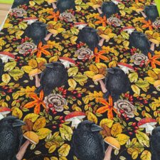 Hazeltjes Crow Black  organic summersweat (150cm) - Afbeelding 3