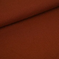 Stoffonkel Bio-Jacquard Fischgrät rost  , verwachte levering april 2026