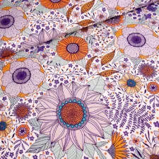 Stoffonkel Biojersey Susalabims Sommerblumen bunt, verwachte levering mei 2026