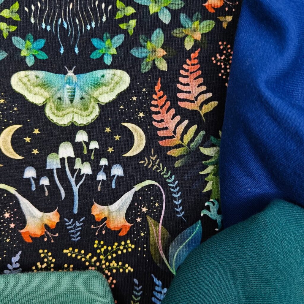 Hazeltjes Mystic woodland dragon autumn, organic summersweat - Afbeelding 5