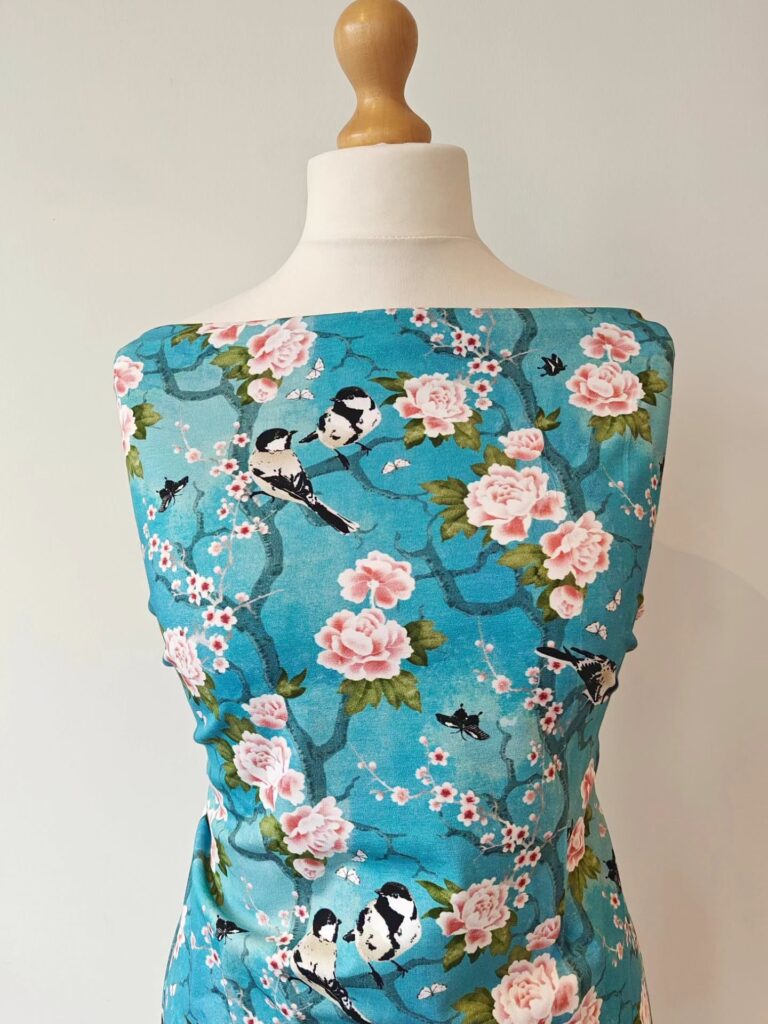 Hazeltjes Chinoiserie Birds, jersey - Afbeelding 2