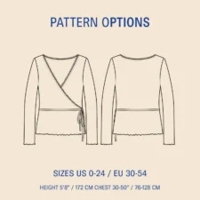 Wardrobe By Me Naaipatroon Wrap Blouse | 30-54, verwachte levering juni 2026