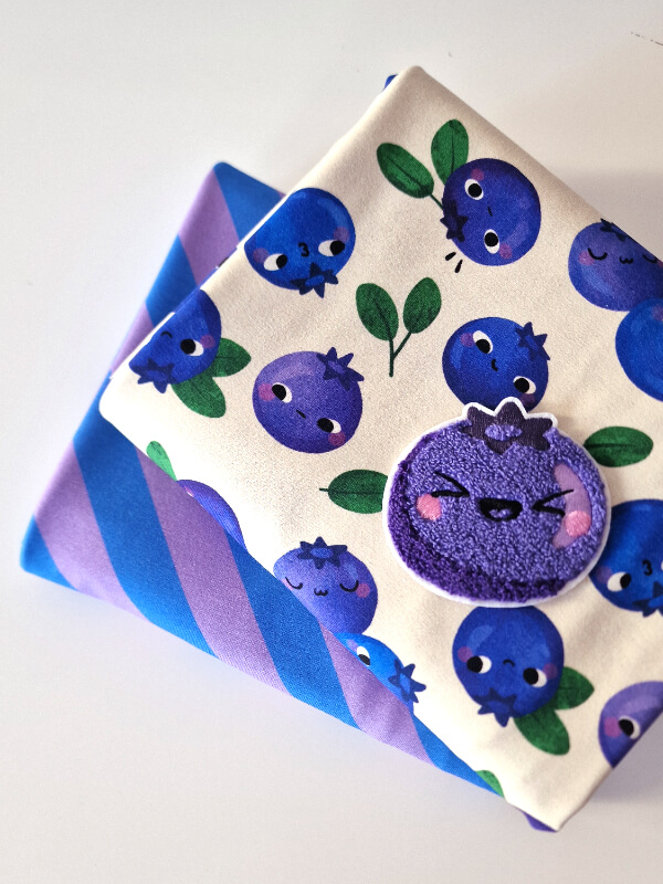 Mieli BLUEBERRY | organic french terry fabric - Afbeelding 5