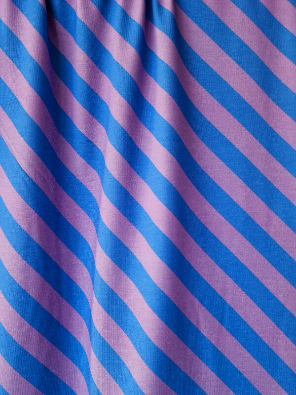 Mieli BLUEBERRY, diagonal stripes | organic jersey fabric - Afbeelding 3