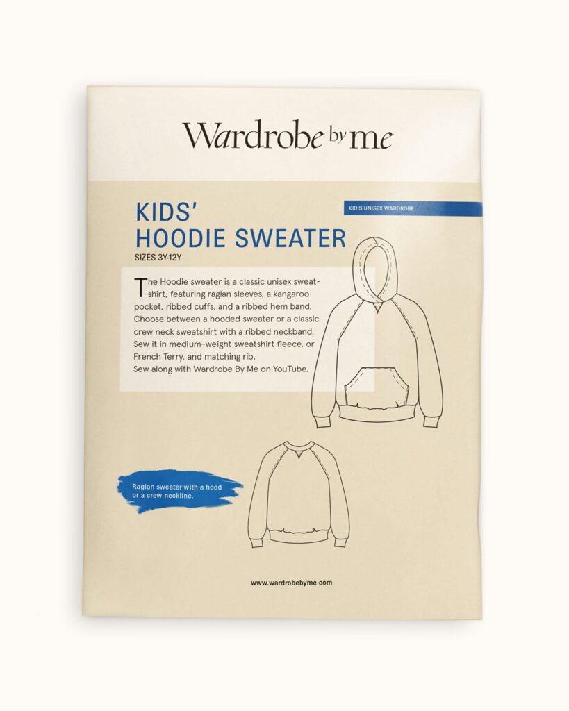 Wardrobe By Me Naaipatroon Hoodie sweater Kids' 98-152, verwachte levering september 2026
