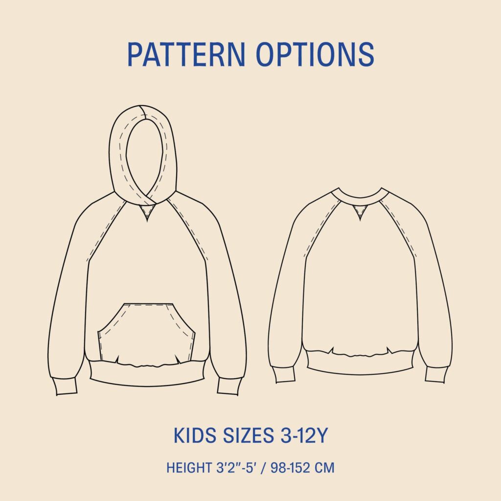 Wardrobe By Me Naaipatroon Hoodie sweater Kids' 98-152, verwachte levering september 2026 - Afbeelding 2