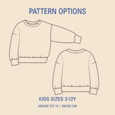 Wardrobe By Me Naaipatroon James Sweater Kids' 98-152, verwachte levering september 2026 - Afbeelding 2